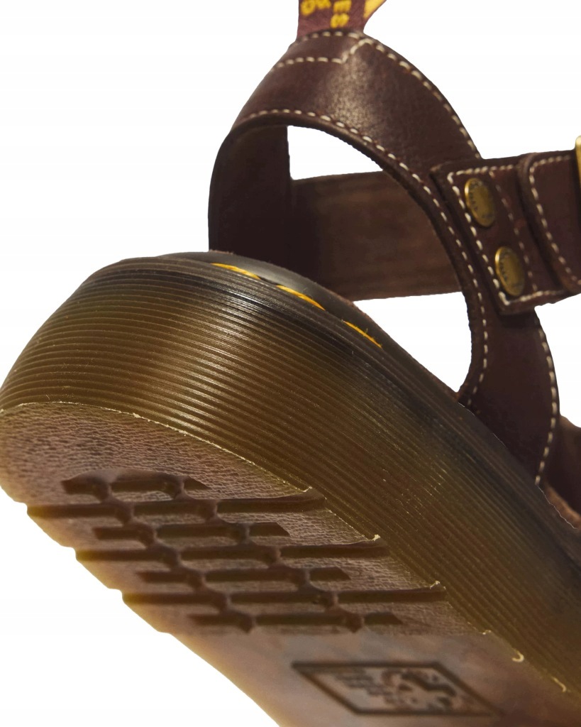 Dr. Martens Gryphon Quad Grizzly Sandały Skórzane Platforma Brązowe r.41 - obrazek 3