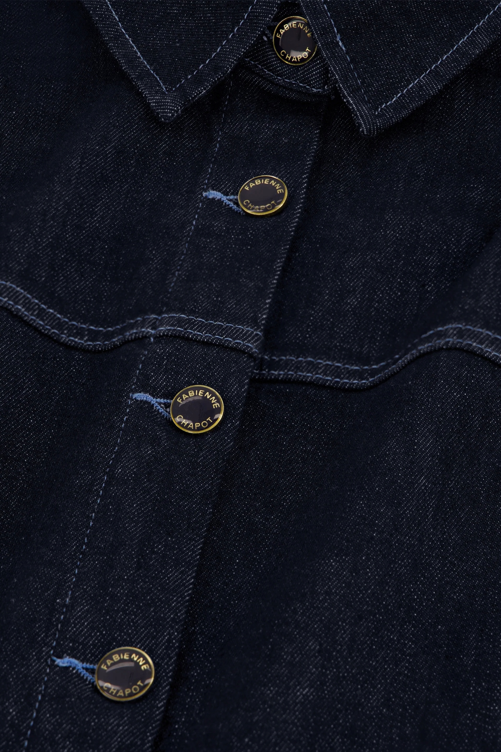 Fabienne Chapot Jamie Jacket Rinsed | kurtka jeansowa 36 - obrazek 4