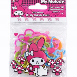 My Melody Sanrio silikonowe bransoletki Bandz 12 szt. dla dzieci 3+ różowe