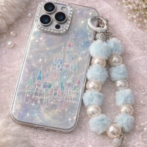 Etui do iPhone 15 Pro + ozdobna bransoletka / zawieszka