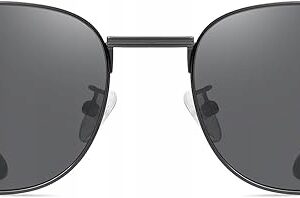 DUCO Okulary Przeciwsłoneczne Retro Polar UV400 Metalowe Unisex