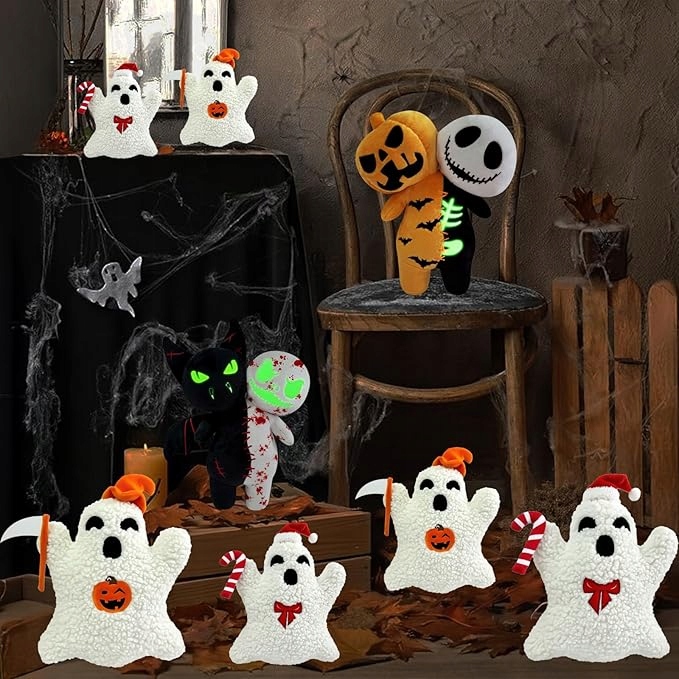 MASKOTKA PLUSZAK DUCH ZJAWA HALLOWEEN 20 cm - obrazek 2
