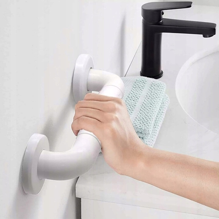 UCHWYT ŁAZIENKOWY RĄCZKA PROSTA DO KĄPIELI 30CM DLA SENIORÓW Antypoślizgowa - obrazek 4