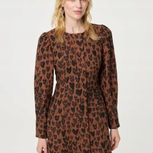 Fabienne Chapot Reese Dress Burnt Sugar/Black | sukienka damska 42