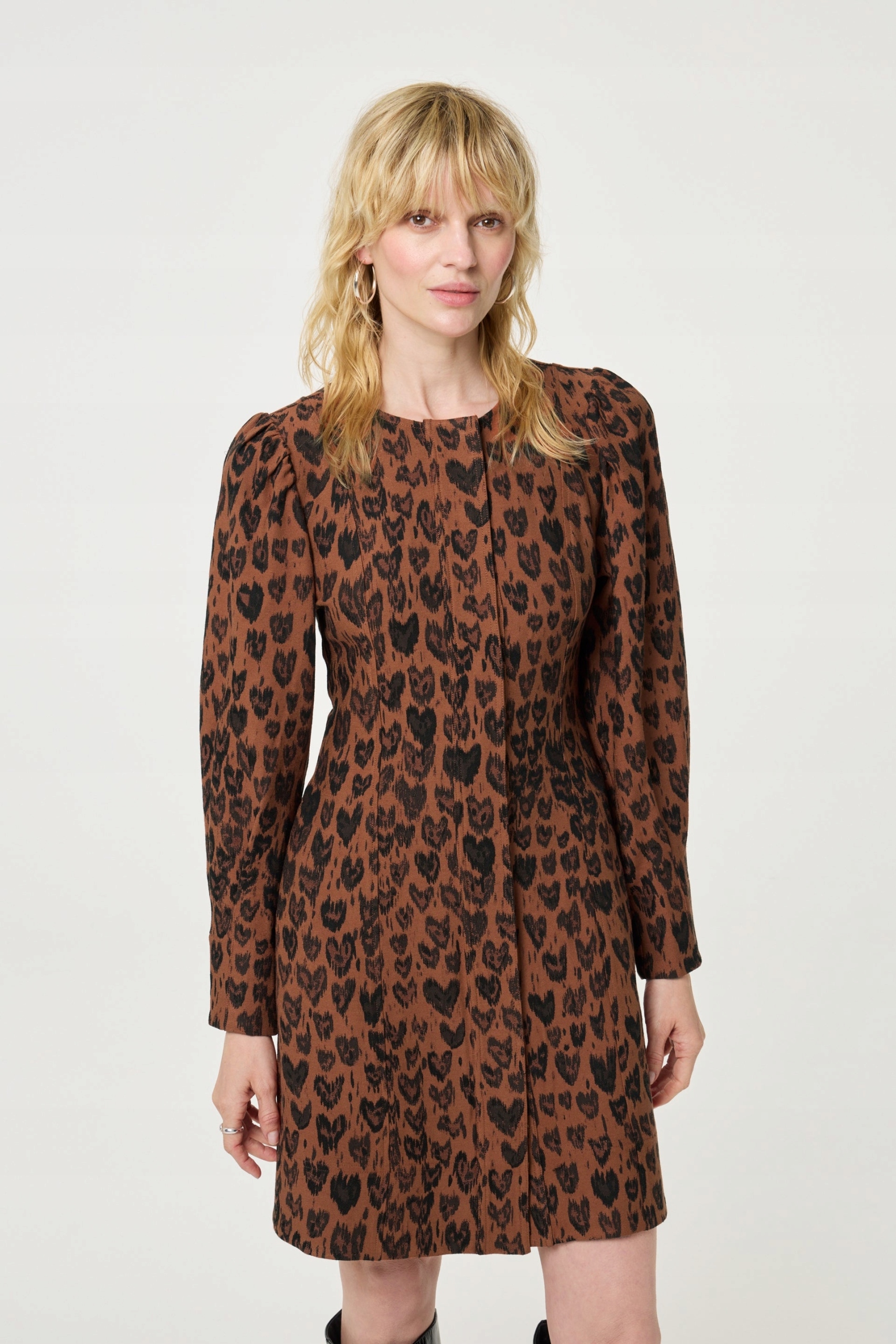Fabienne Chapot Reese Dress Burnt Sugar/Black | sukienka damska 42