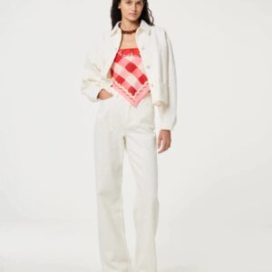 Fabienne Chapot Zoe Boyfriend Jeans W33 L32 Cream White nowe