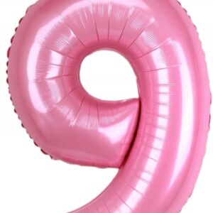 Balony foliowe, numer 9 wieniec balony imprezowe duże balon urodzinowy