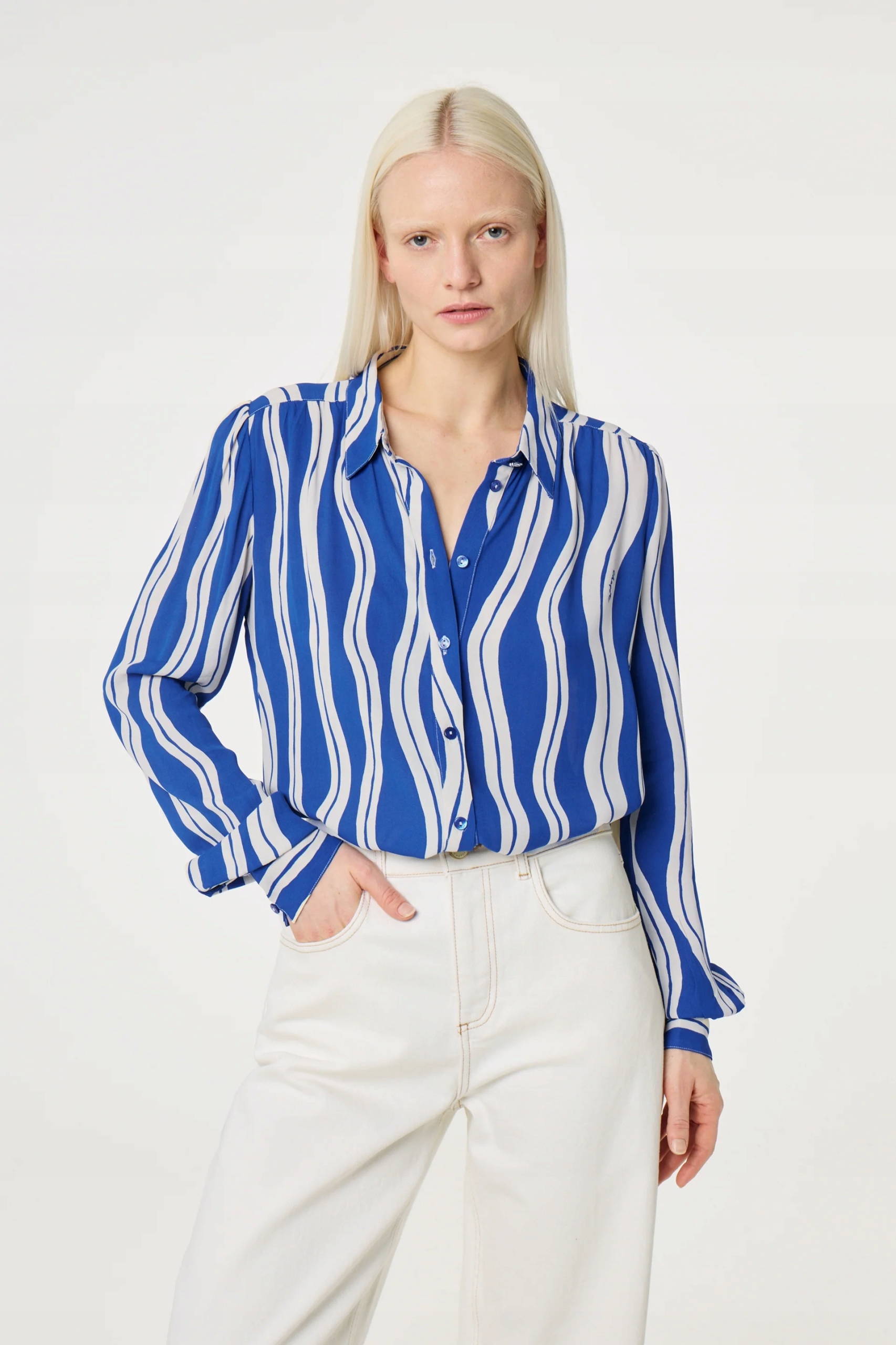 Koszula na guziki -wiskoza Fabienne Chapot roz 36. elegancka