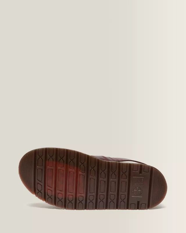 Dr. Martens San Two Strap Sandały Skórzane Orleans Cherry Red r.42 43452600 - obrazek 4