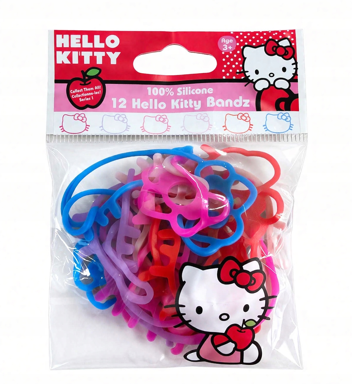 Hello Kitty Sanrio silikonowe opaski bransoletki 12 szt disco party prezent