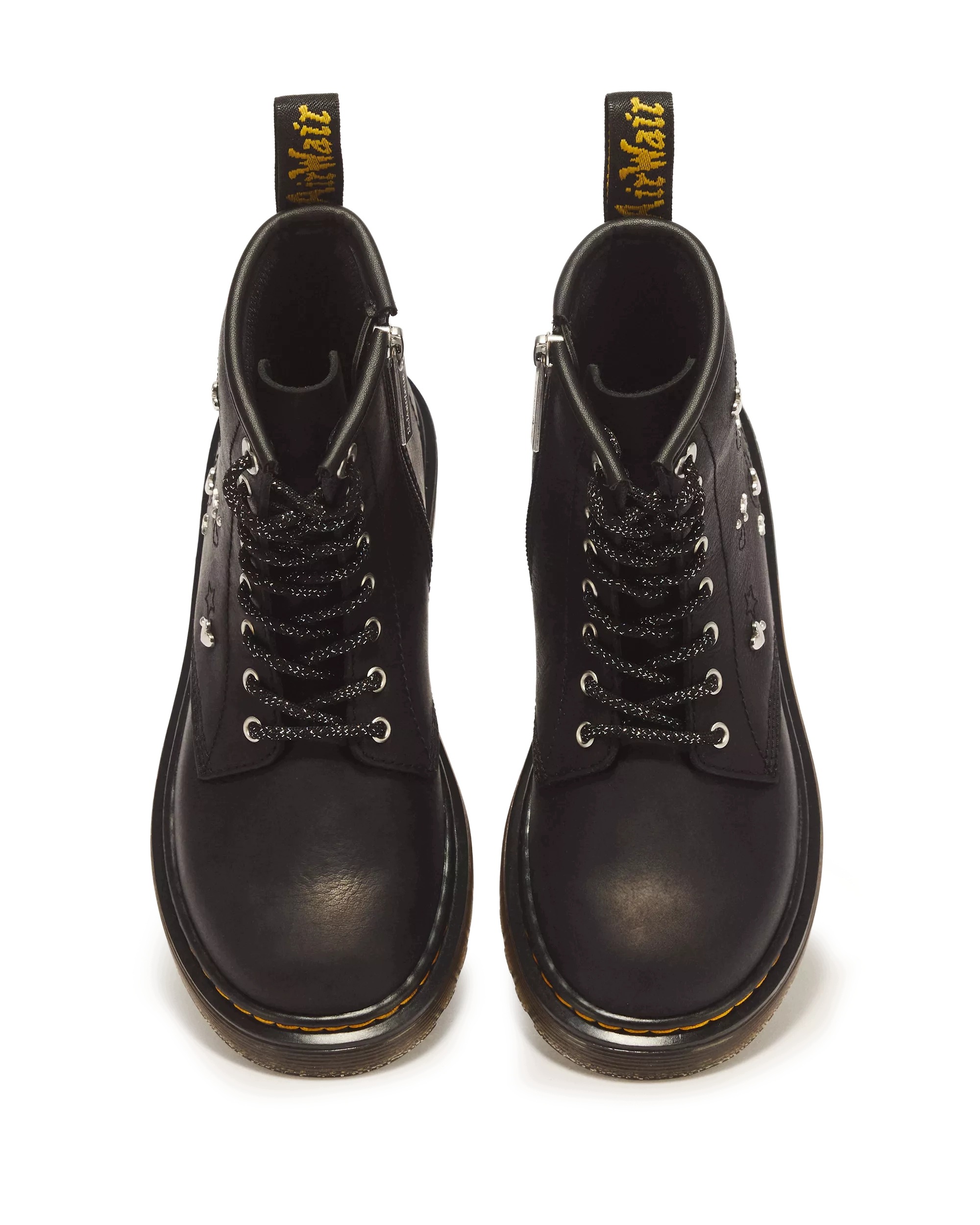 Dr. Martens 1460 HS Junior Wyoming Skórzane Botki Glany Czarne Rozmiar 36 - obrazek 4