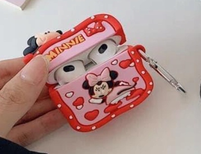 Silikonowe etui Kompatybilne z Airpods 1 i 2 MIKI & MINI - obrazek 2