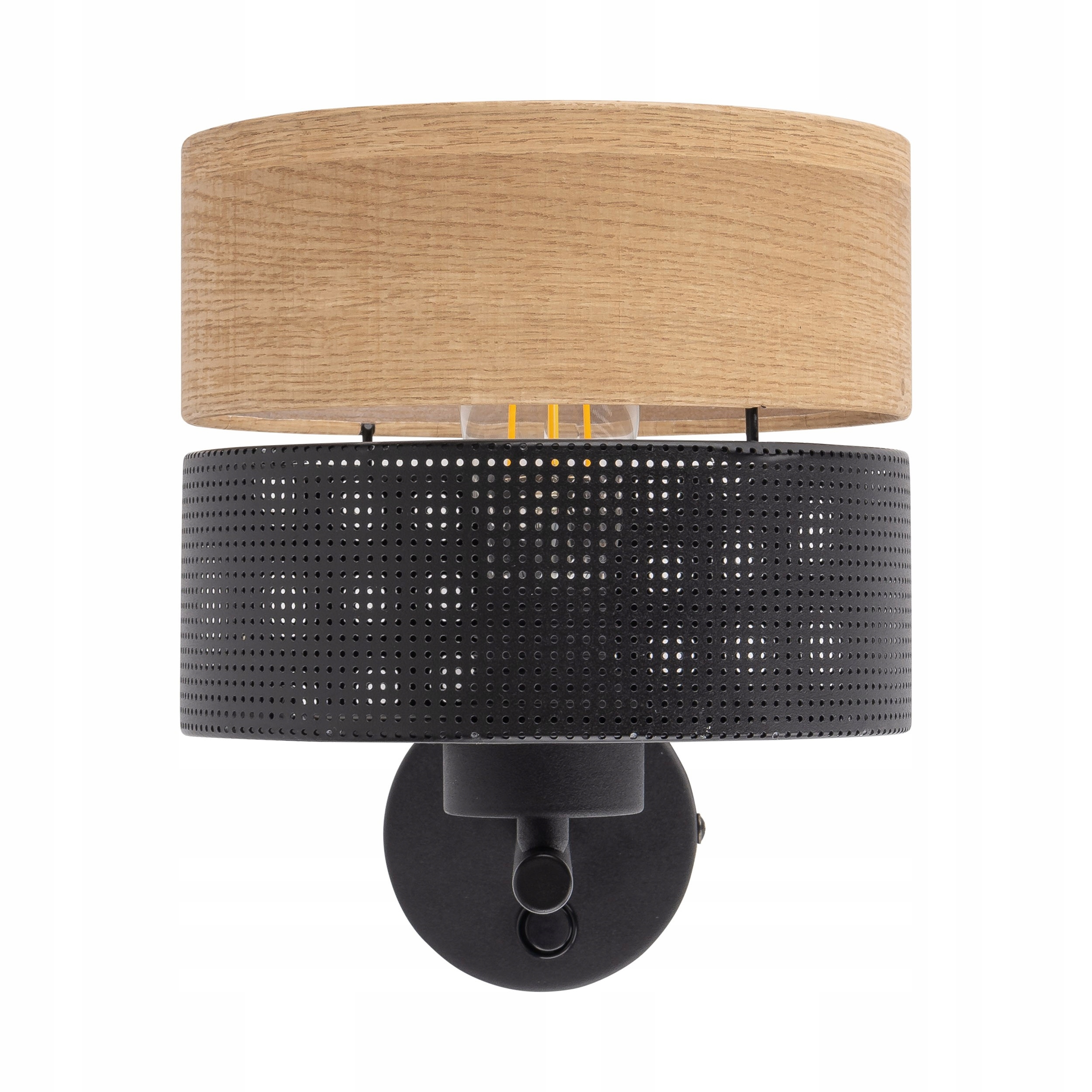 KINKIET LAMPA ŚCIENNA TK LIGHTING NICOL 6539 CZARNY DĄB E27 40W - obrazek 6