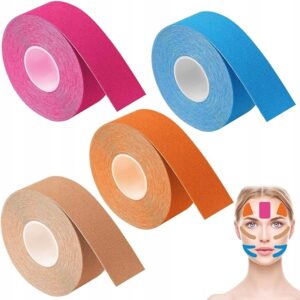 4* Taśma kinezjologiczna do twarzy 2,5cm x 5m Lifting V-line Taping