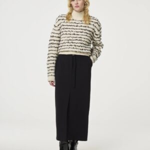 Fabienne Chapot Zilla Pullover kremowy luźny sweter wełna