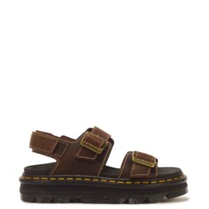 Dr. Martens Zebzag Crazy Horse 43667200 Sandały Unisex Skórzane Brązowe r41