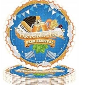 Talerzyki Papierowe Oktoberfest Beer Festival 16 szt. 18 cm