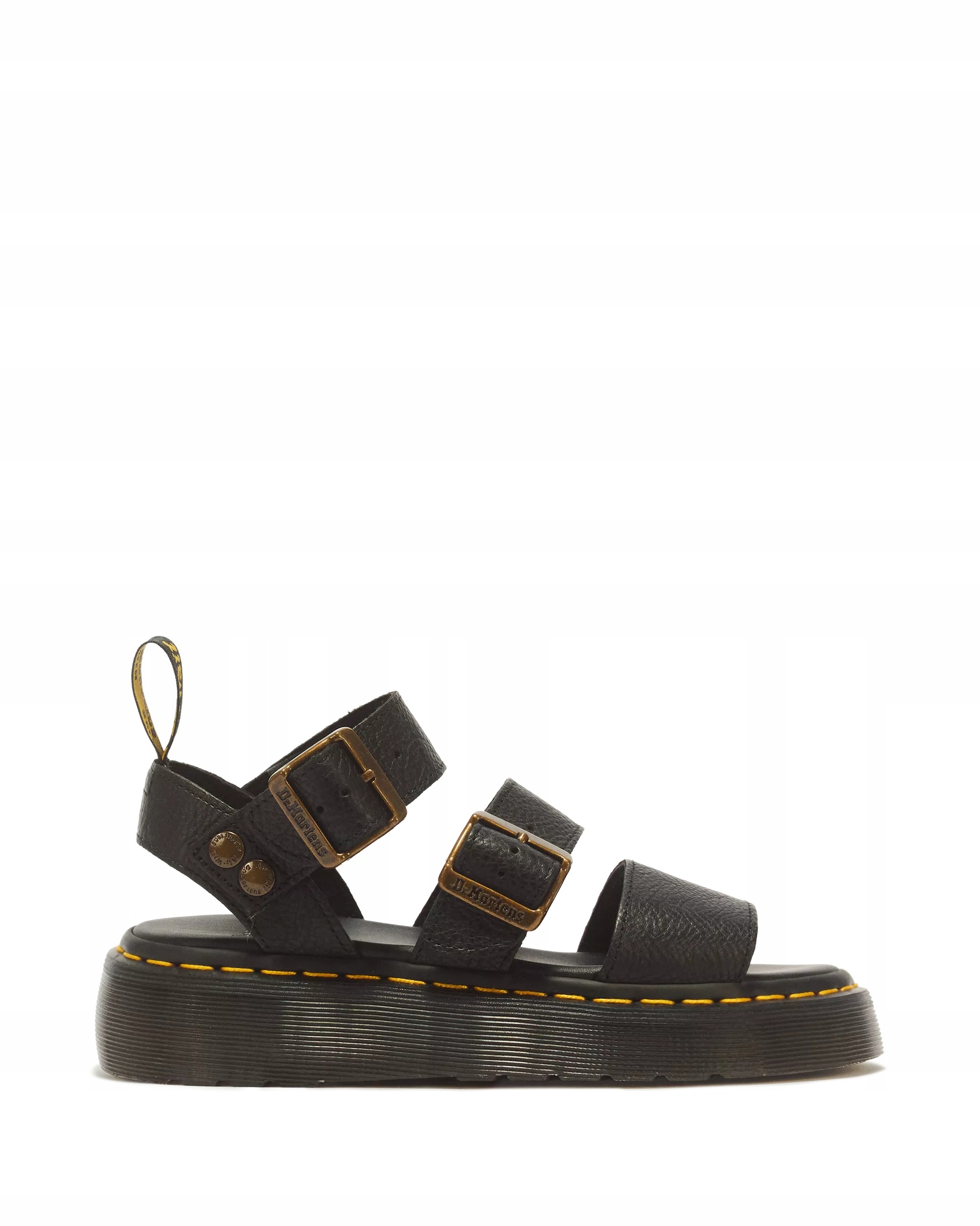 Dr. Martens Gryphon Quad Pisa 25720001 Sandały Skórzane Czarne rozmiar 37