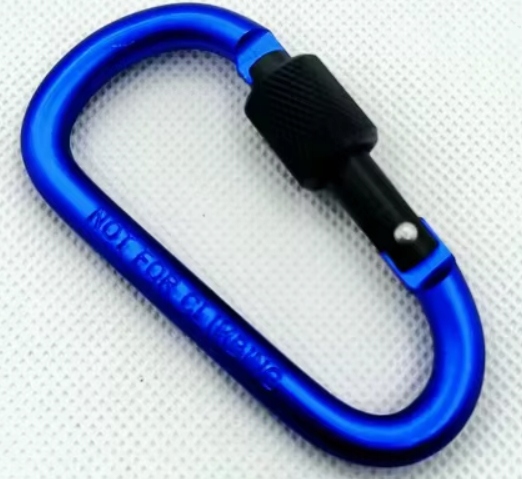 ALUMINIOWY KARABIŃCZYK ZACZEP METALOWY D-RING TURYSTYCZNY HAK - obrazek 6