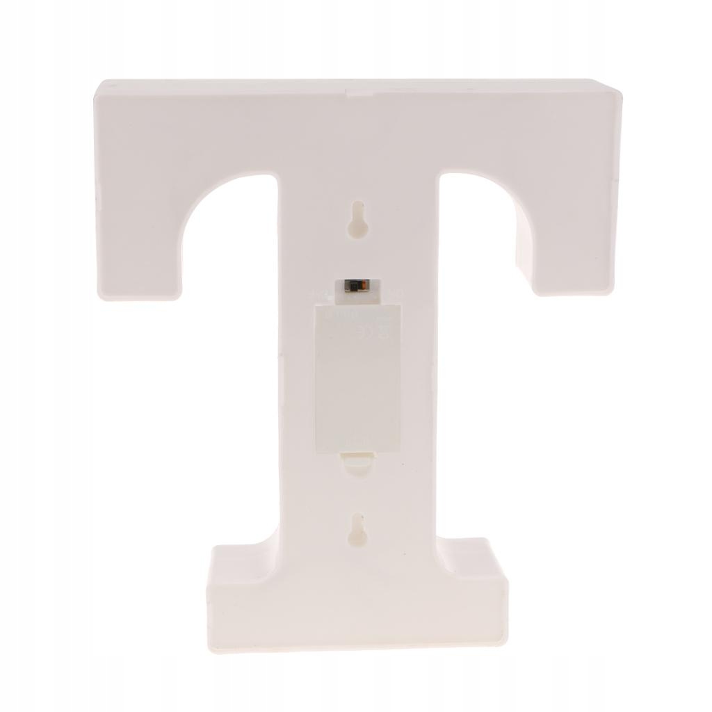 Lampka Nocna LED – Litera T z Pilotem - obrazek 8