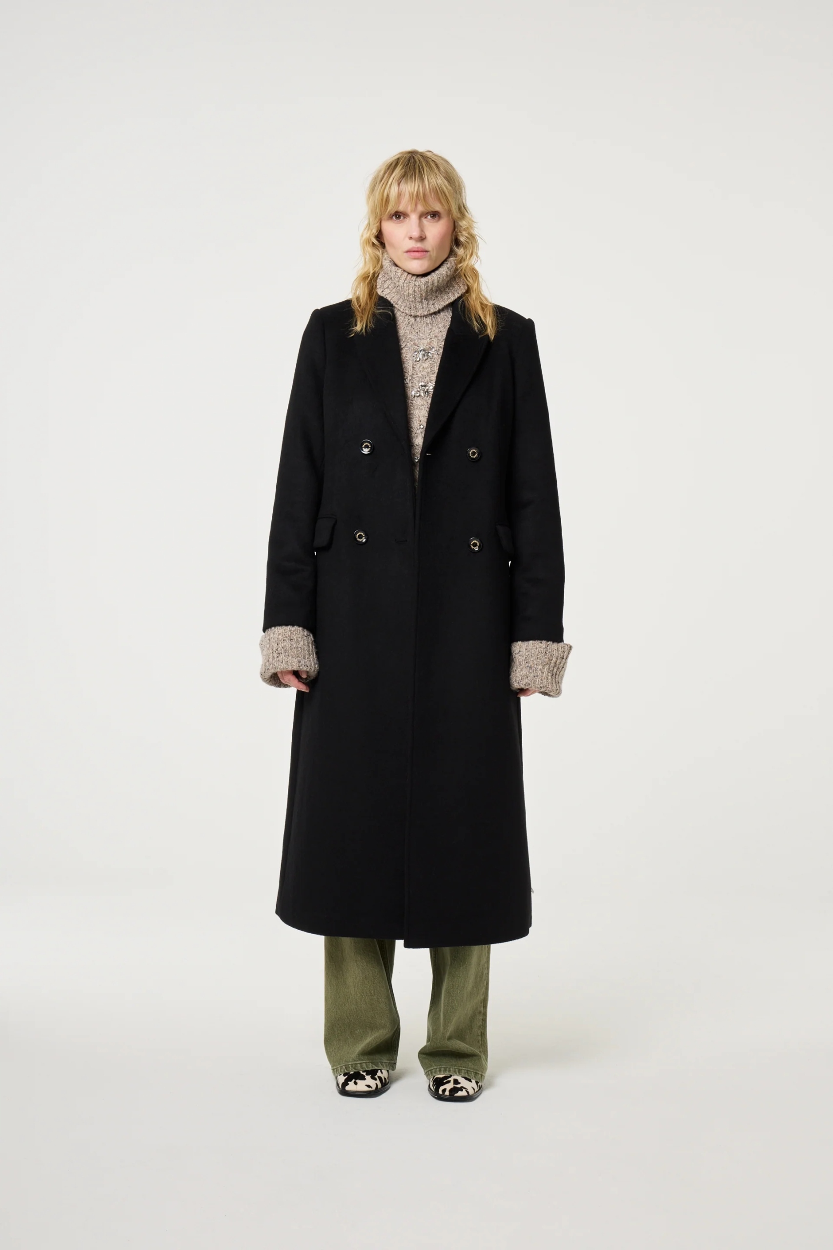 Fabienne Chapot Sophia Coat Black płaszcz damski roz 36 nowy