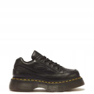 Dr. Martens Buzz 5-Eye Milled Nappa Skórzane Czarne Platforma rozmiar 37