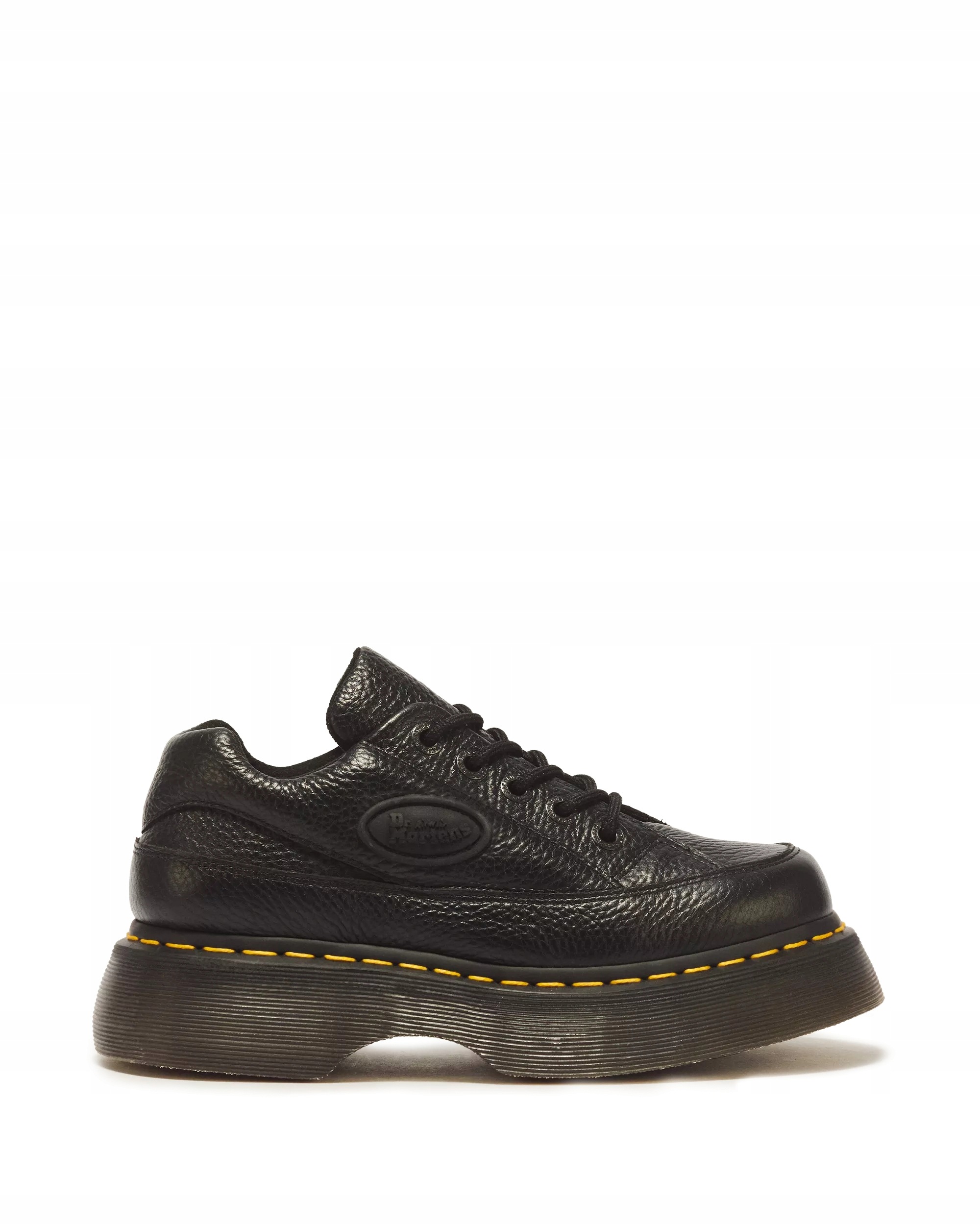Dr. Martens Buzz 5-Eye Milled Nappa Skórzane Czarne Platforma rozmiar 37