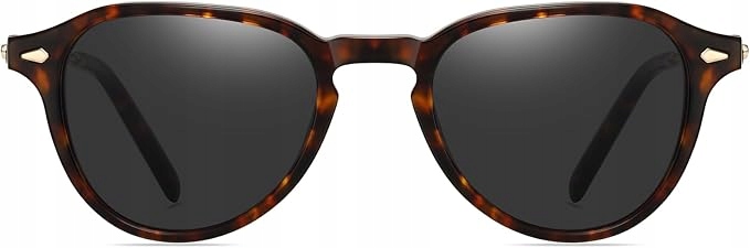 DUCO Okulary Przeciwsłoneczne Retro Polar UV400 Okrągłe