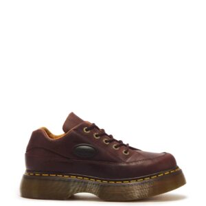 Dr. Martens Buzz 5 Eye Crazy Horse Półbuty Skórzane Cherry Red rozmiar 38