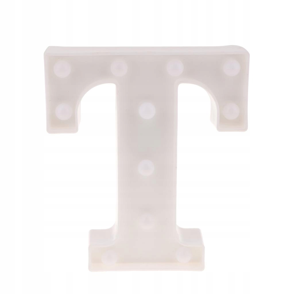 Lampka Nocna LED – Litera T z Pilotem - obrazek 3