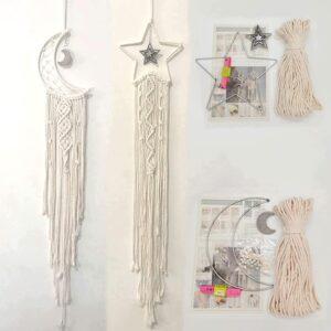 Zestaw DIY Makrama Łapacz Snów 2 szt. BOHO do Samodzielnego Wykonania