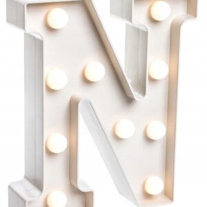 LAMPKA LED LITERA N z pilotem