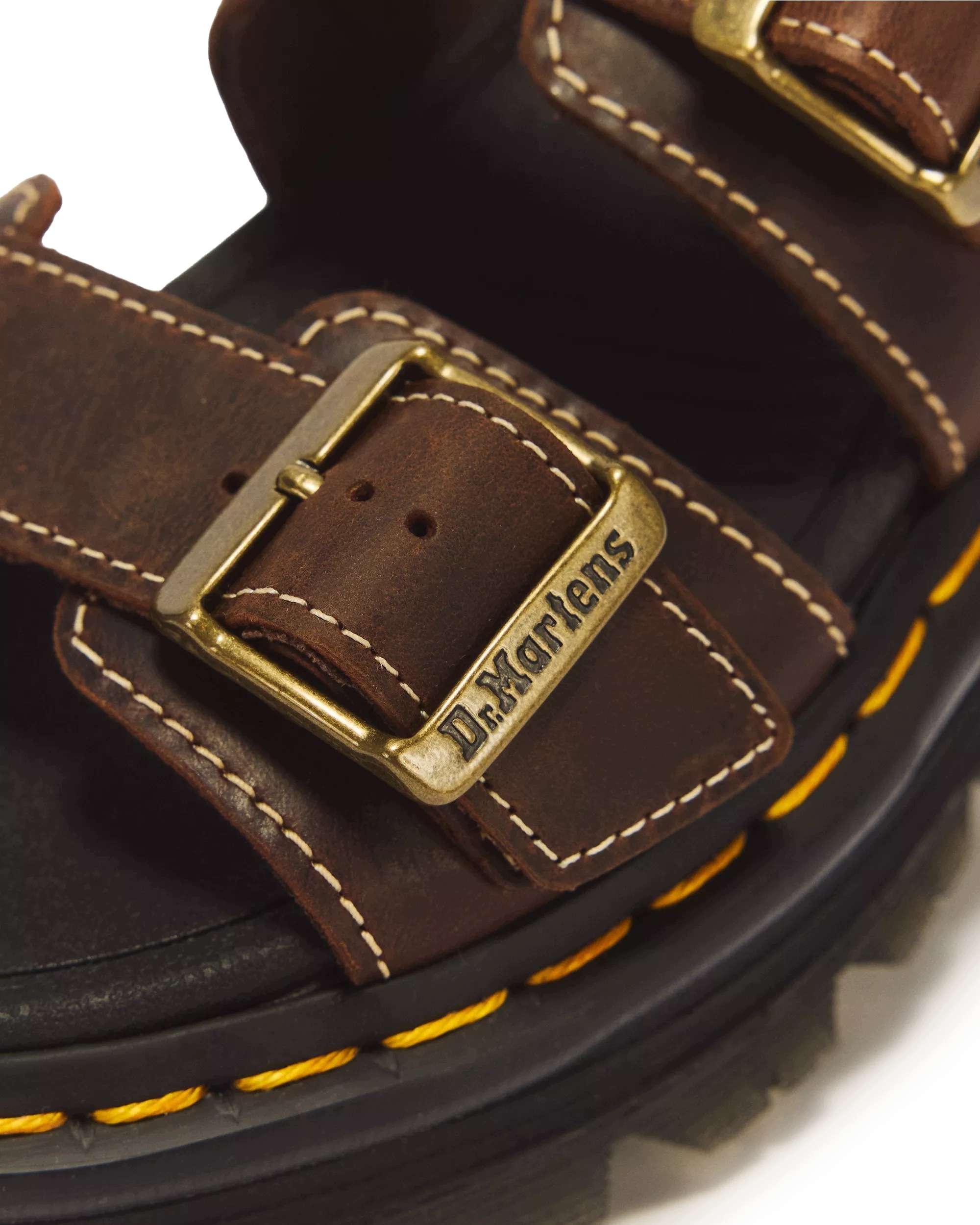 Dr. Martens Zebzag Crazy Horse 43667200 Sandały Unisex Skórzane Brązowe r41 - obrazek 3