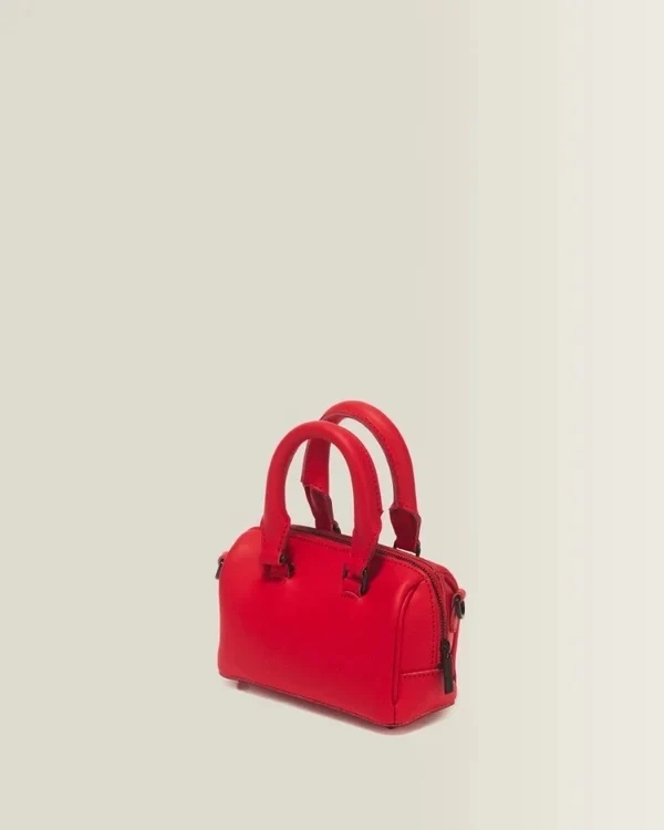 Dr. Martens Mini Top Handle Bag Torebka Skórzana Czerwona Panterka Kiev - obrazek 2