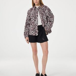 Fabienne Chapot Jamie Jacket różowa panterka kurtka jeans 36 bawełna