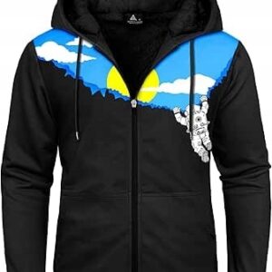 Bluza Ocieplana z Kapturem Sherpa Astronauta Ciepła Zimowa