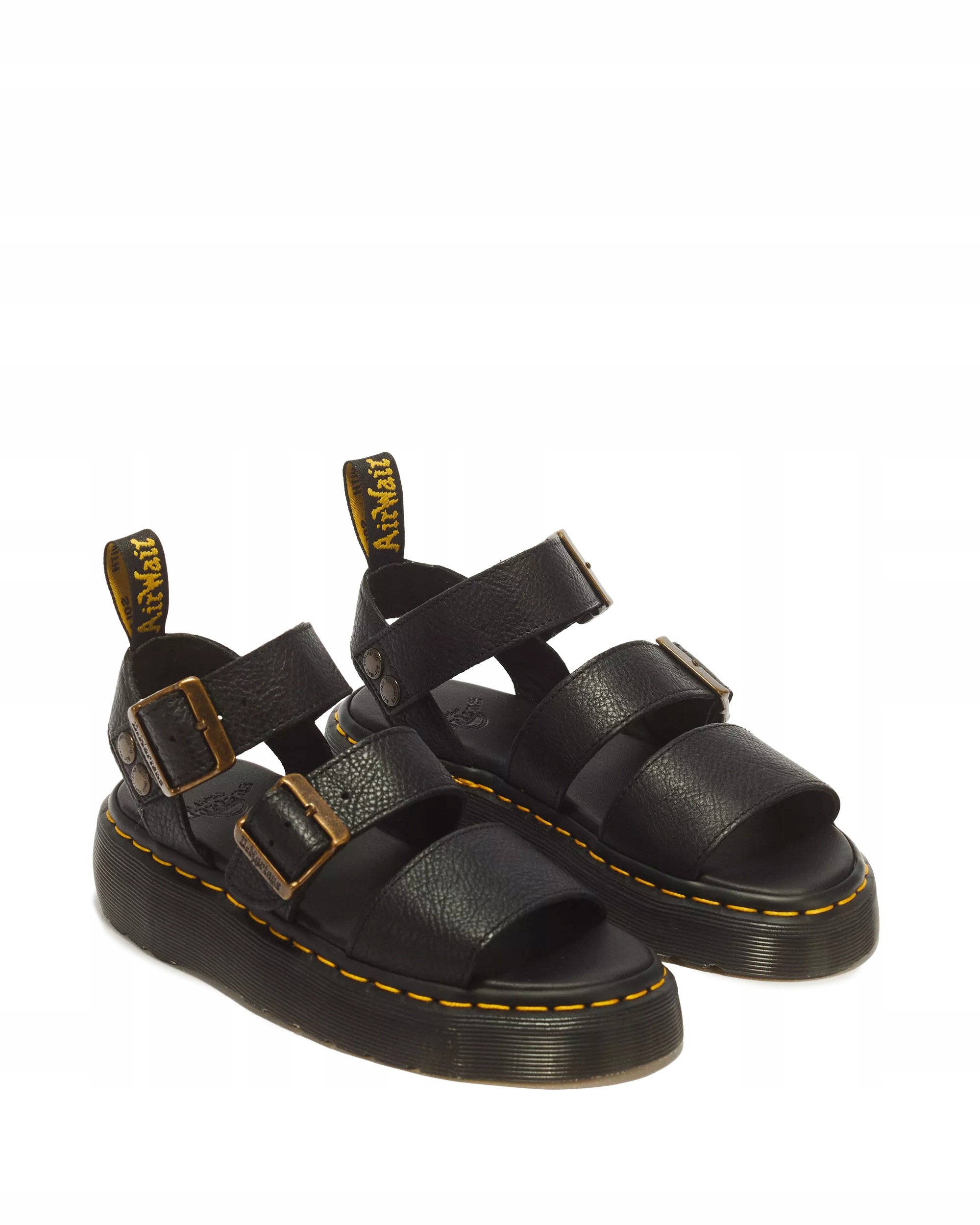 Dr. Martens Gryphon Quad Pisa 25720001 Sandały Skórzane Czarne rozmiar 37 - obrazek 5