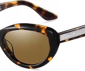 DUCO Damskie Okulary Przeciwsłoneczne Kocie, muchy Oczy Polar UV400