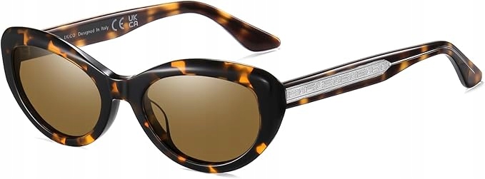 DUCO Damskie Okulary Przeciwsłoneczne Kocie, muchy Oczy Polar UV400