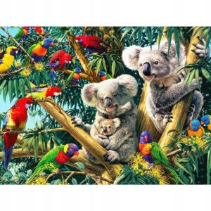 Haft Diamentowy – Diamond „Koale” 30×40 cm – kreatywne hobby & dekoracja