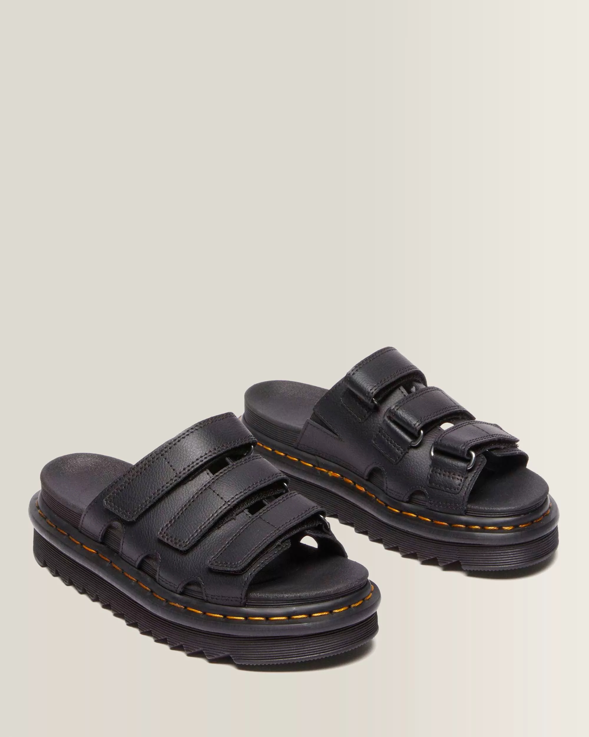 Dr. Martens Raine Slide Athena Sandały Klapki Skórzane Czarne 39 - obrazek 4