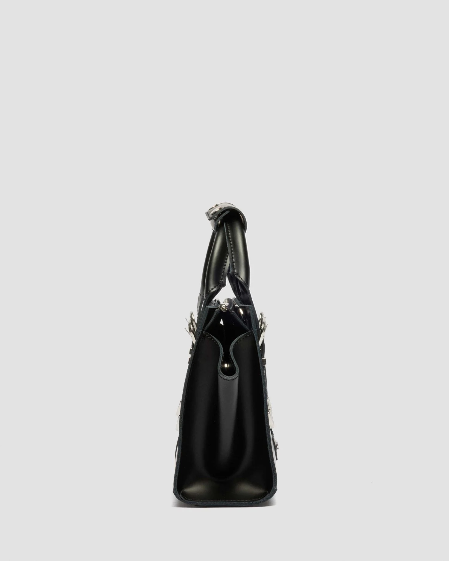 Dr. Martens Small Tote Buckle Torebka Skórzana Czarna z Klamrami Kiev - obrazek 4