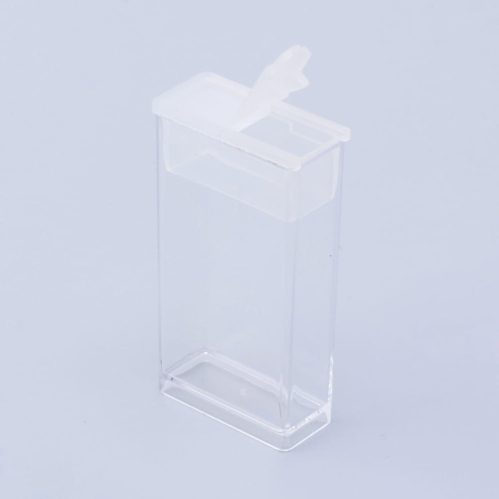 Organizer Plastikowy 26×50 mm Małe Pudełko Pojemnik na Drobiazgi Zamykany - obrazek 3