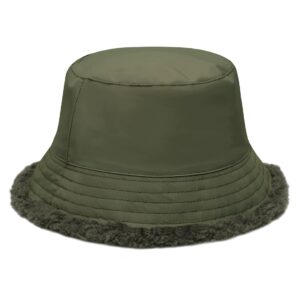 Kapelusz Bucket Hat Zimowy Zielony Wodoodporny Ciepły M Nowy Harssidanzar