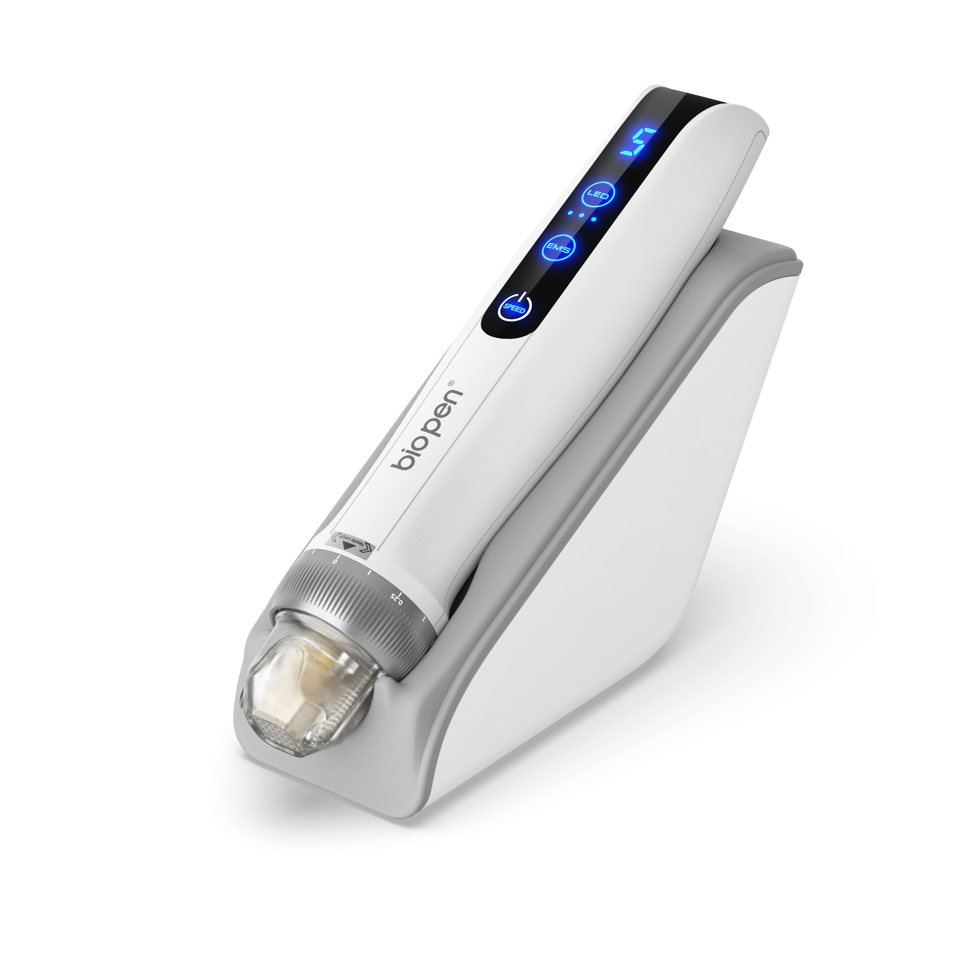 Dr Pen Bio Pen Q2 3w1 Mezoterapia Mikroigłowa EMS Światło LED + 2 Kartridże