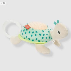 FEHN Mini Musical Turtle Żółwik Pozytywka dla Niemowląt 0+ Mozart 16 cm